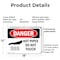 Signmission Hot Surface Sign, 12 in H x 18 in W, Plastic, Hot Pipes Do Not Touch OS-2PACK-DS-P-1218-L-1362 - alternate 7